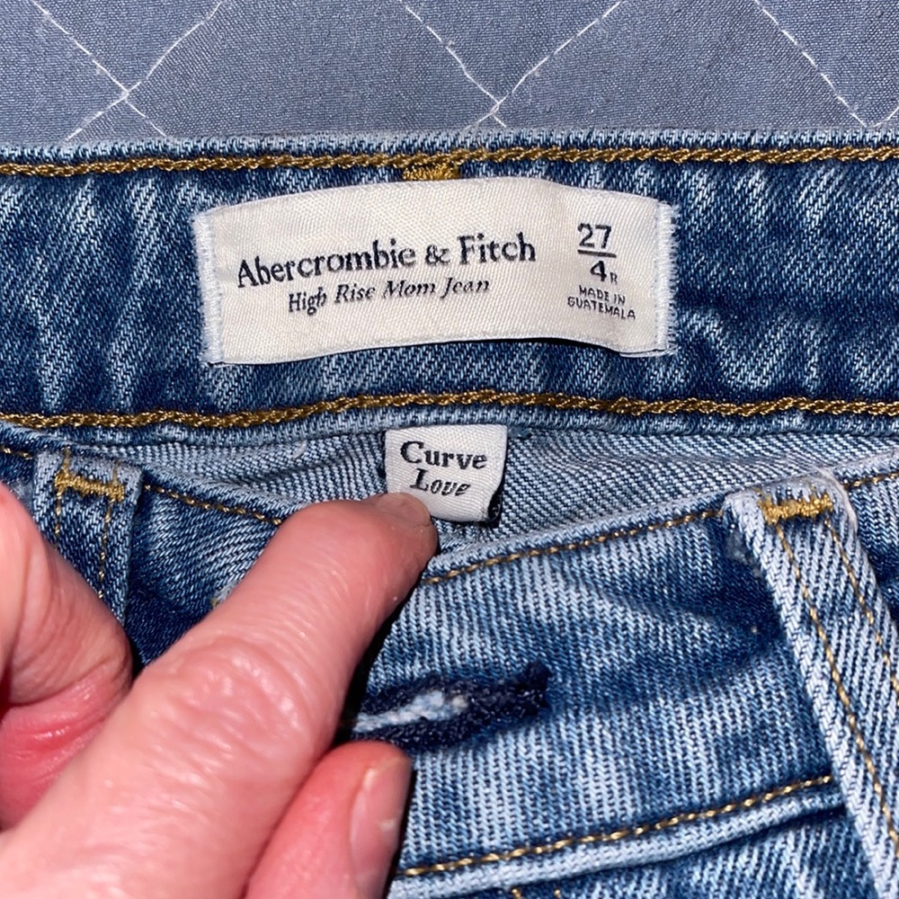 Abercrombie & Fitch high rise mom jeans
